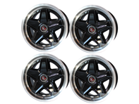 speedART 18" ATS Style Monobloc und Cover Radsatz Schwarz. Porsche 964 / 993 / 996 / 997.1 / 986 / 987 / 928